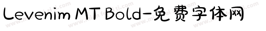Levenim MT Bold字体转换